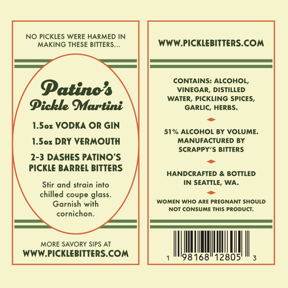 Patino's Pickle Barrel Bitters